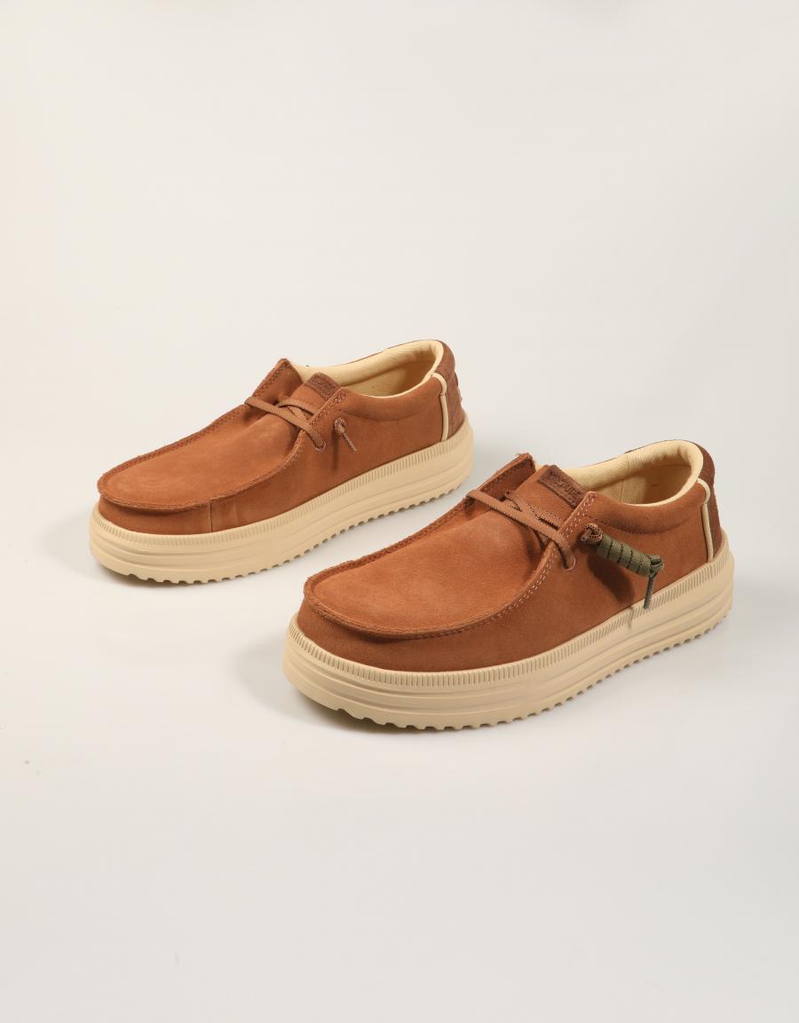 ZAPATOS SPORT DUDE REV SUEDE HD45845 ARGAN en color Cuero