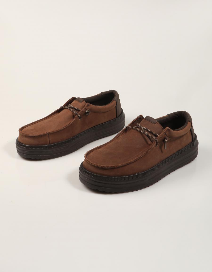 ZAPATOS SPORT DUDE REV LEATHER HD45847 CHOCOLATE en color Marron