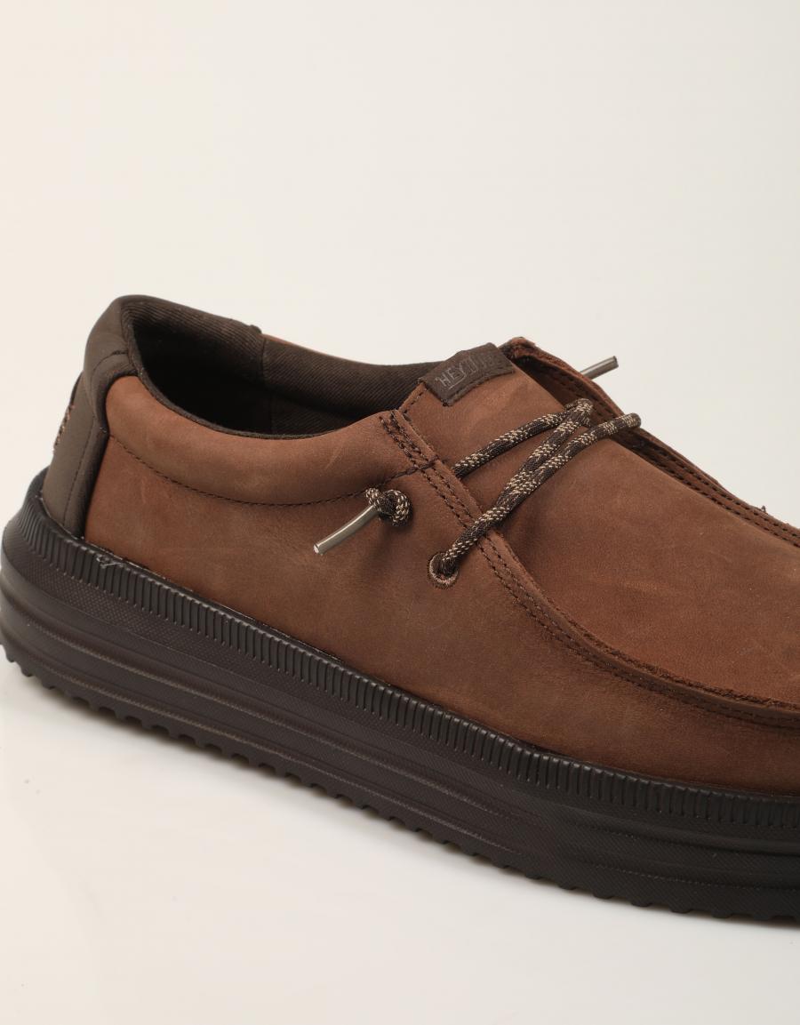 ZAPATOS SPORT DUDE REV LEATHER HD45847 CHOCOLATE en color Marron