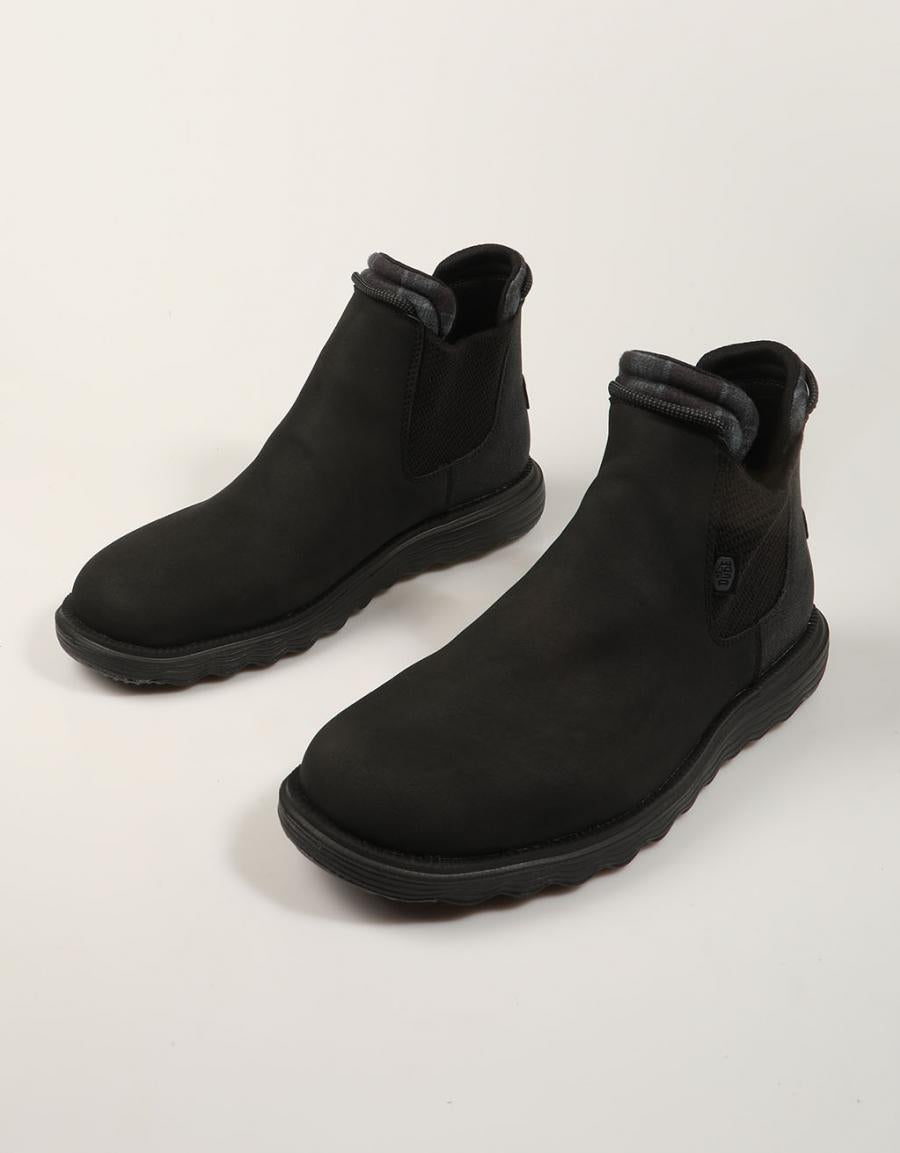 BOTINES DUDE BRANSON CLASSIC 42065 BLACK en color Negro
