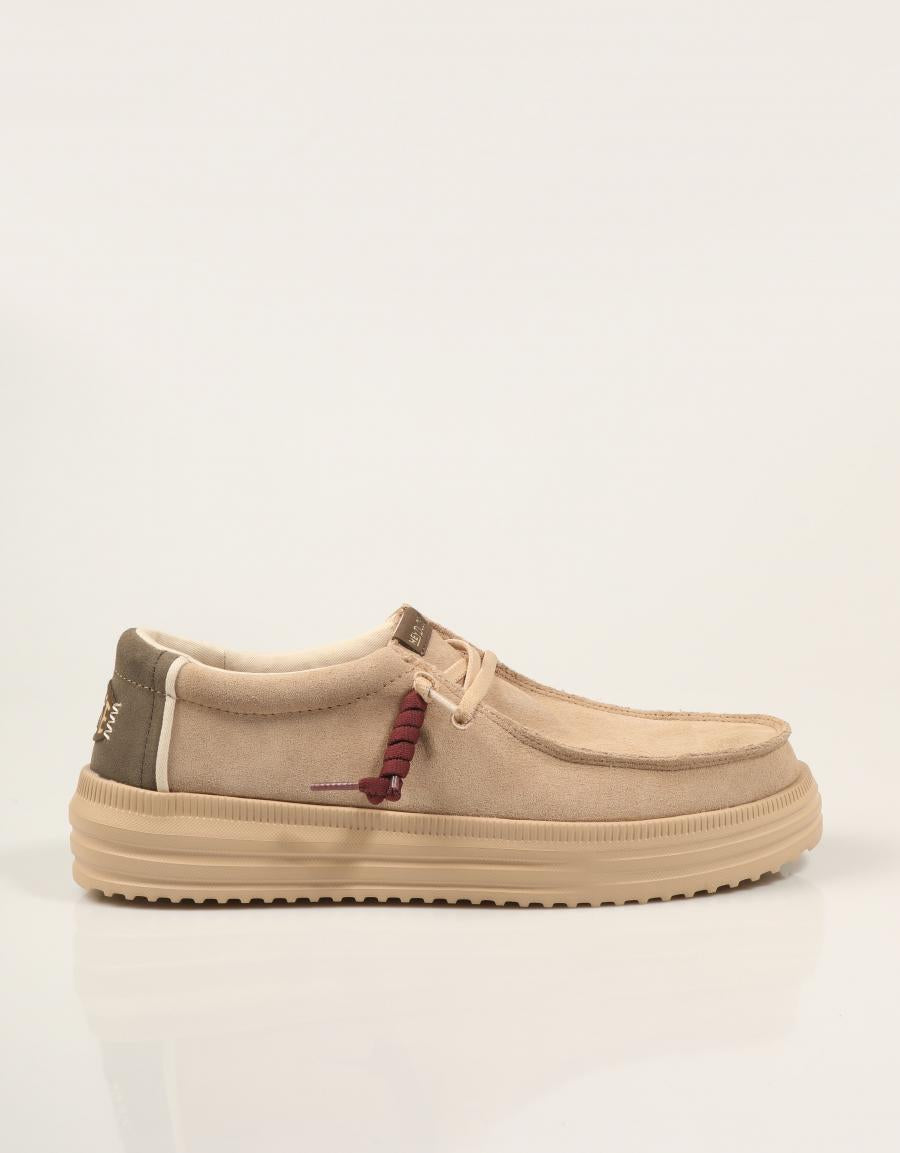 ZAPATOS DUDE REV SUEDE HD45845 SESAME en color Beige
