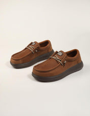 ZAPATOS DUDE WALLY COMF 45412 ROBE BROWN en color Marron