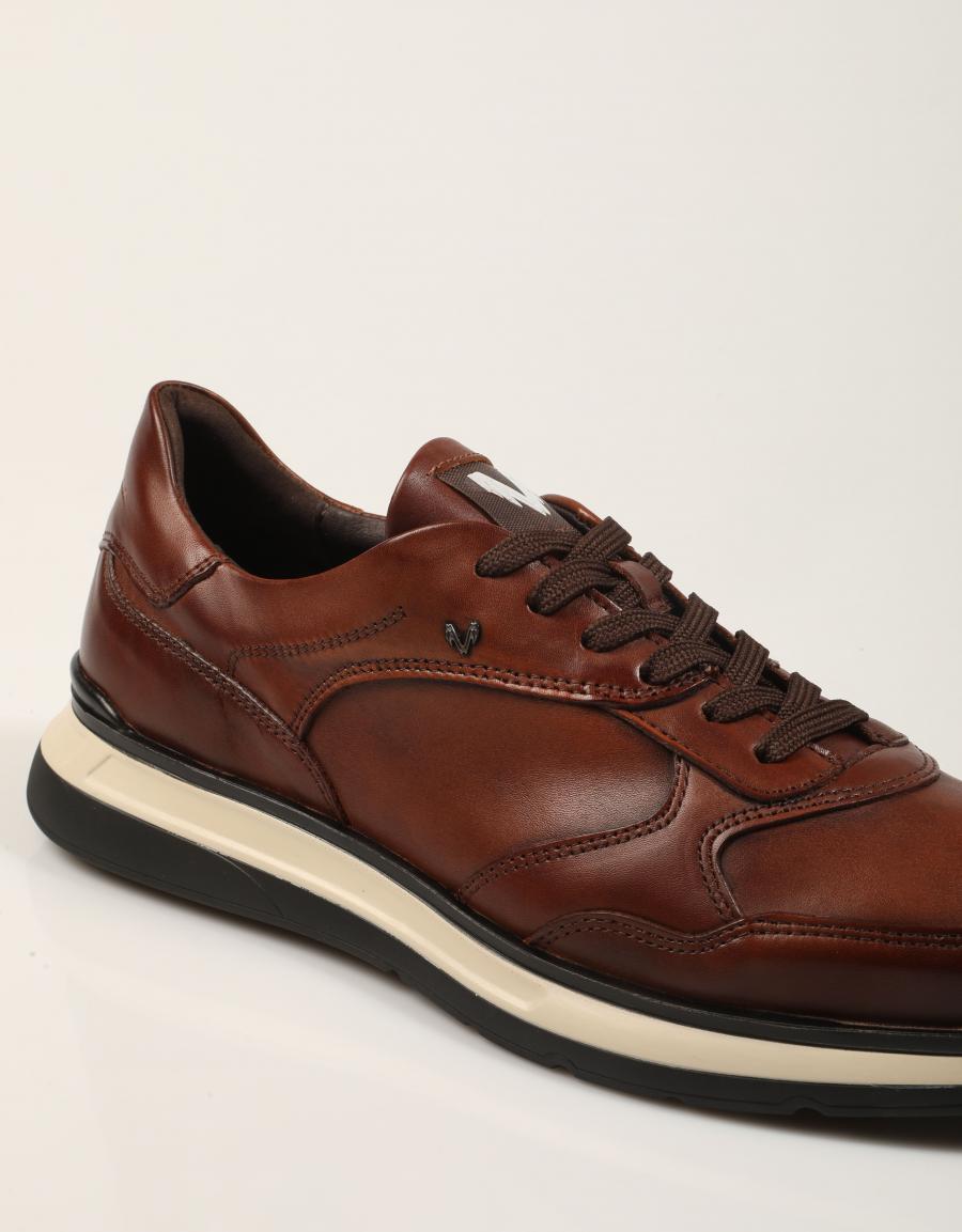 ZAPATILLAS MARTINELLI WALDEN CAFE 1606-2791LA en color Cuero