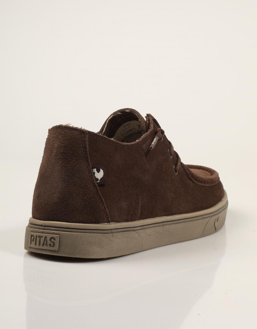 ZAPATOS SPORT WALKIN PITAS TASOS CAFE en color Marron