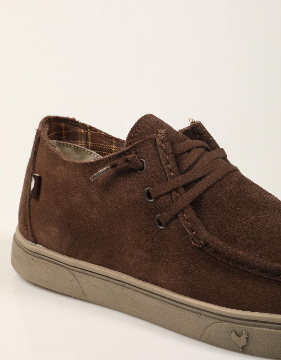 ZAPATOS SPORT WALKIN PITAS TASOS CAFE en color Marron