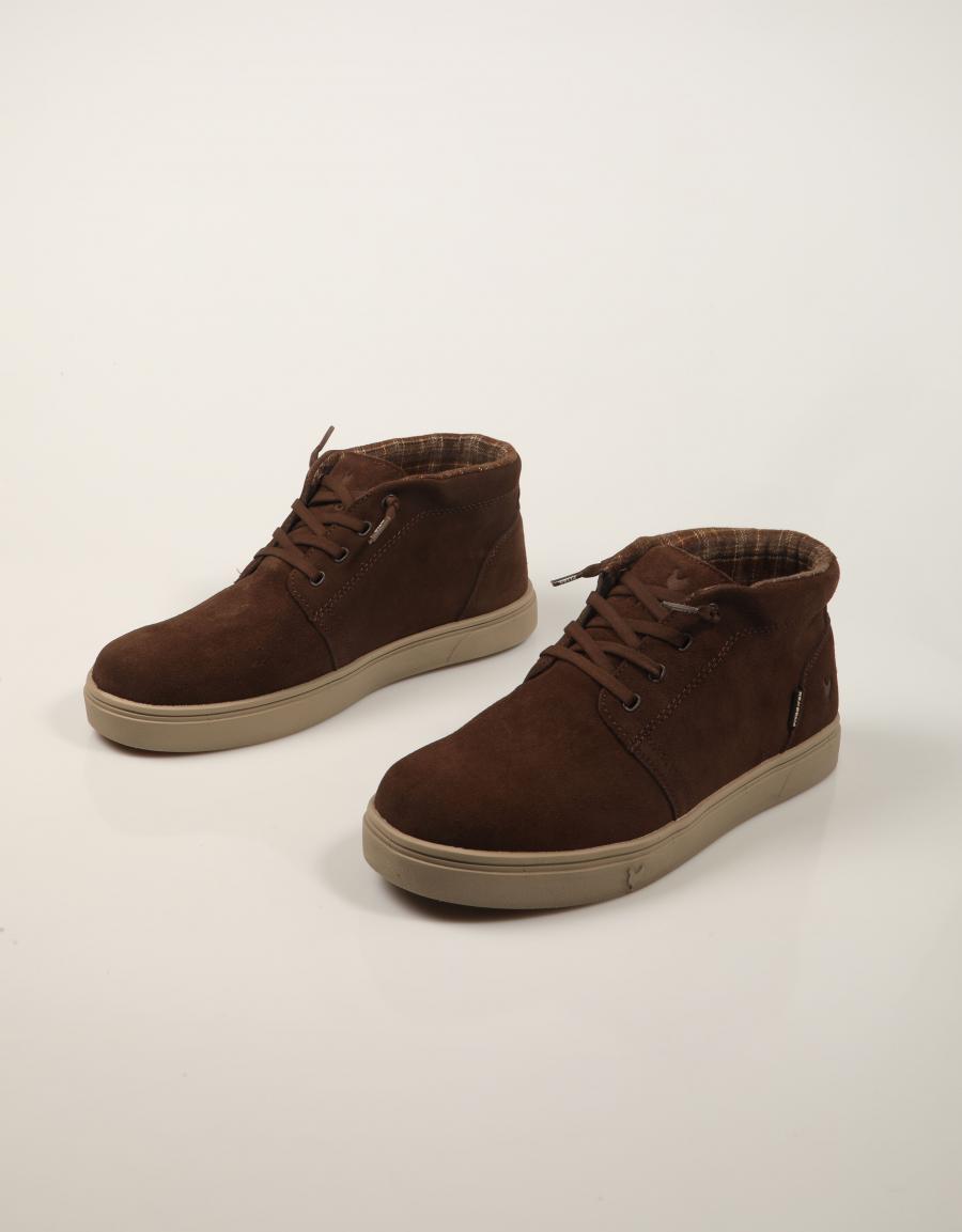 BOTINES WALKIN PITAS NAXOS CAFE en color Marron
