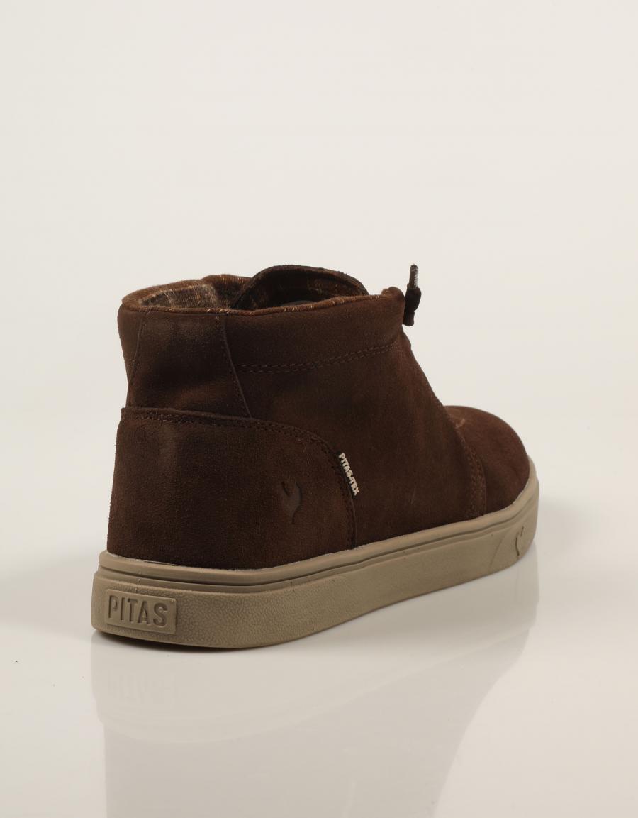 BOTINES WALKIN PITAS NAXOS CAFE en color Marron