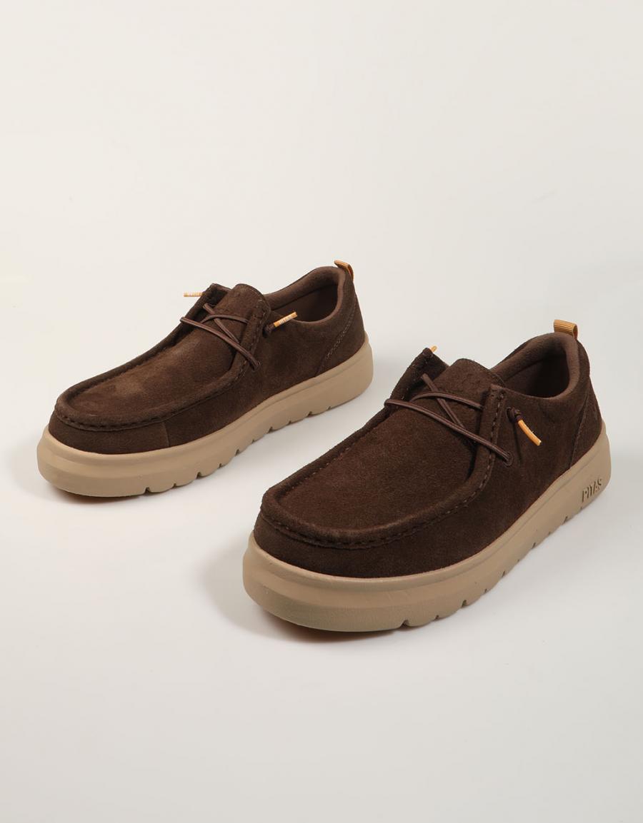 ZAPATOS SPORT WALKIN PITAS ALTEA CAFE en color Marron