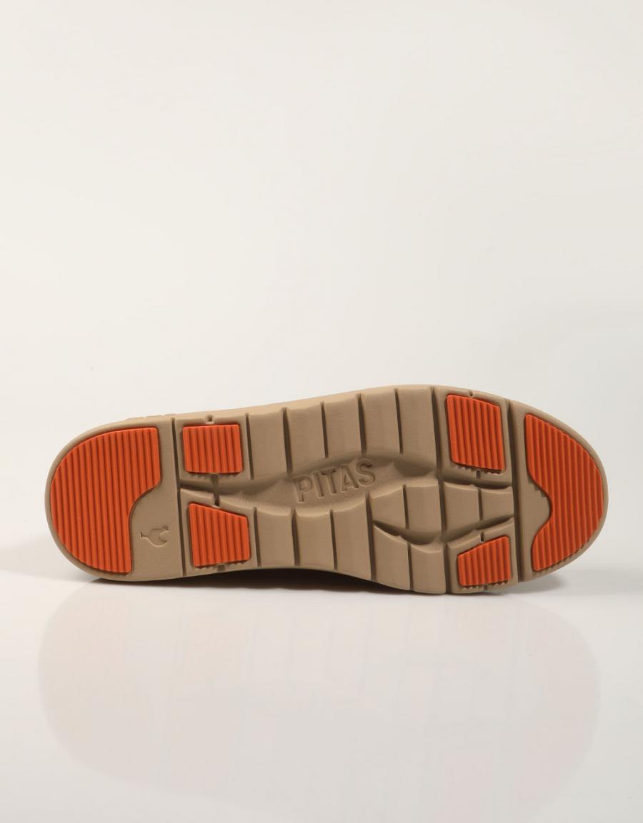 ZAPATOS SPORT WALKIN PITAS ALTEA CAMEL en color Cuero