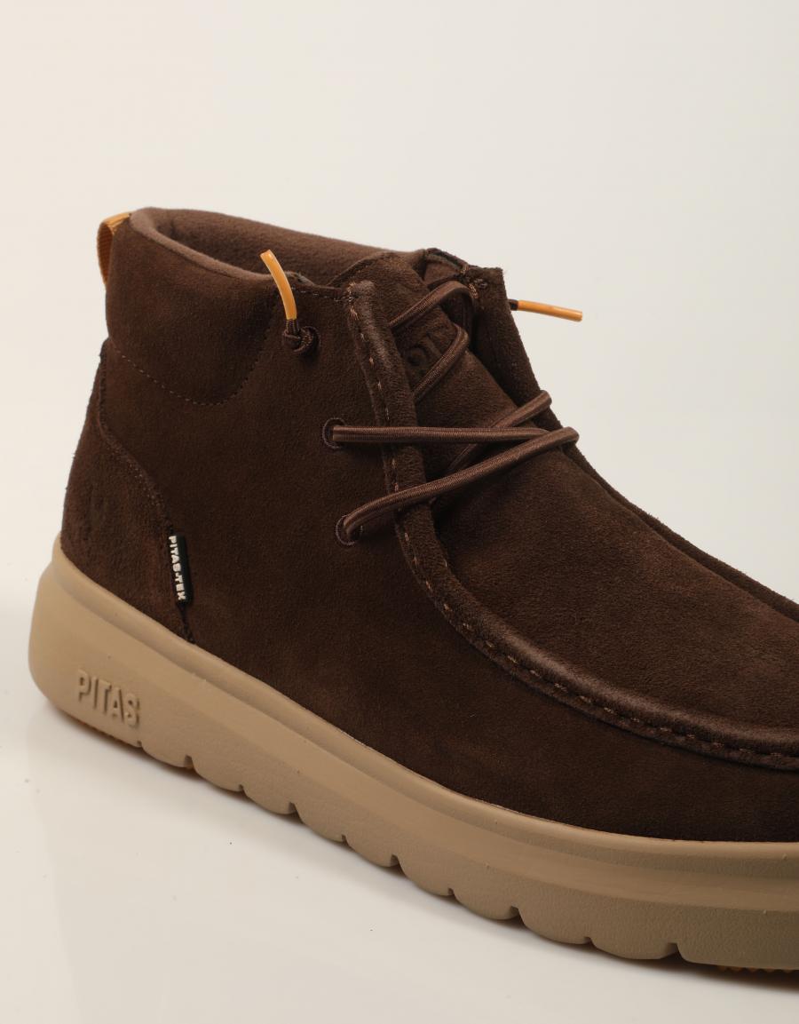BOTINES WALKIN PITAS OLVERA CAFE en color Marron