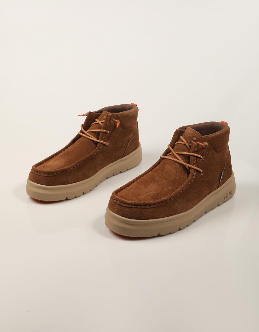 BOTINES WALKIN PITAS OLVERA CAMEL en color Cuero