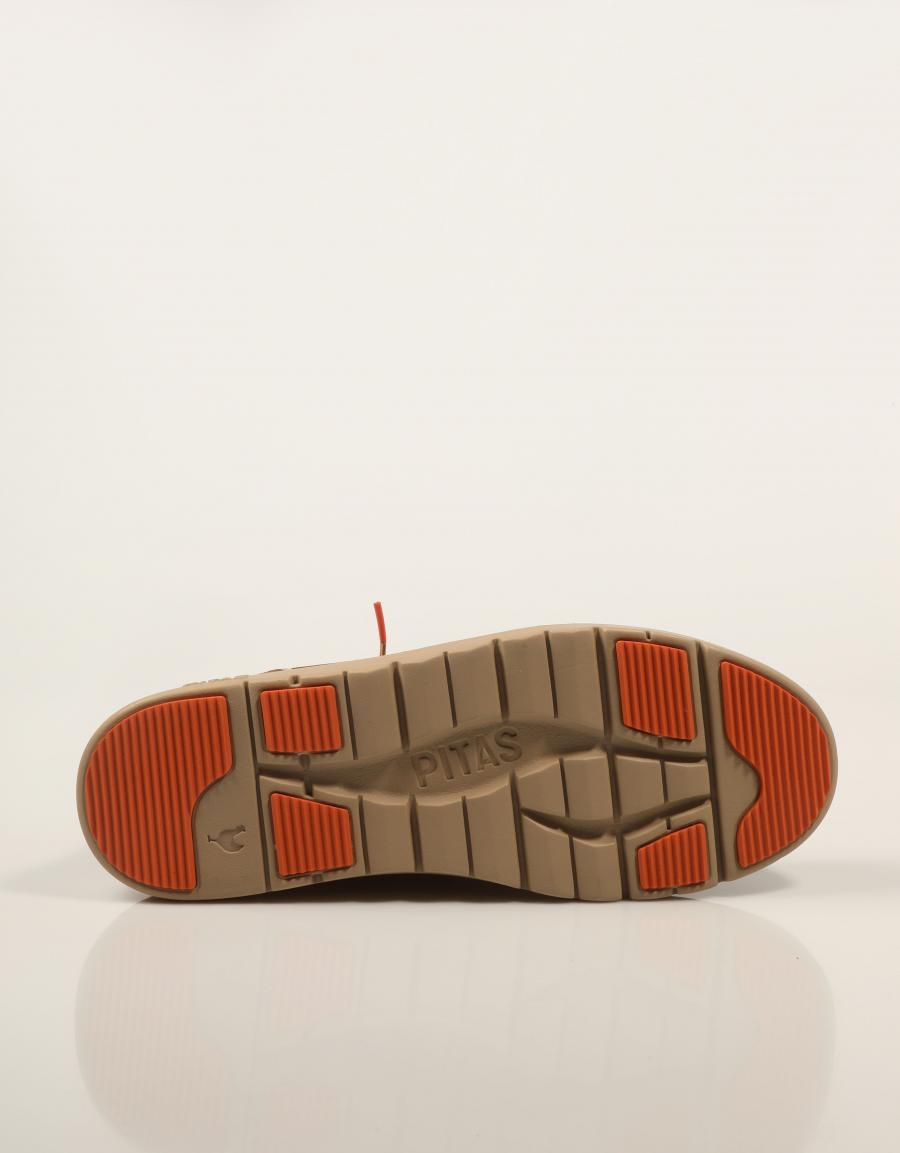 BOTINES WALKIN PITAS OLVERA CAMEL en color Cuero