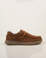 ZAPATOS SPORT WALKIN PITAS OSAKA CAMEL en color Cuero