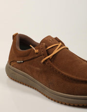 ZAPATOS SPORT WALKIN PITAS OSAKA CAMEL en color Cuero