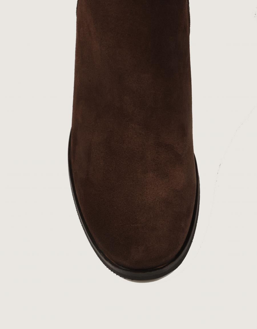 BOTAS MARCHA BOTA LISA SUEDE ROTE en color Marron