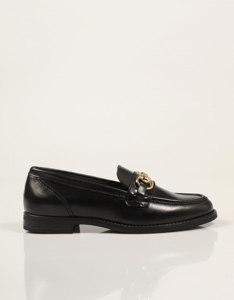 ZAPATOS REBECCA HOPE MOCASIN ESTRIBO NEGRO en color Negro