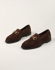 ZAPATOS REBECCA HOPE MOCASIN TESTA MORO en color Marron