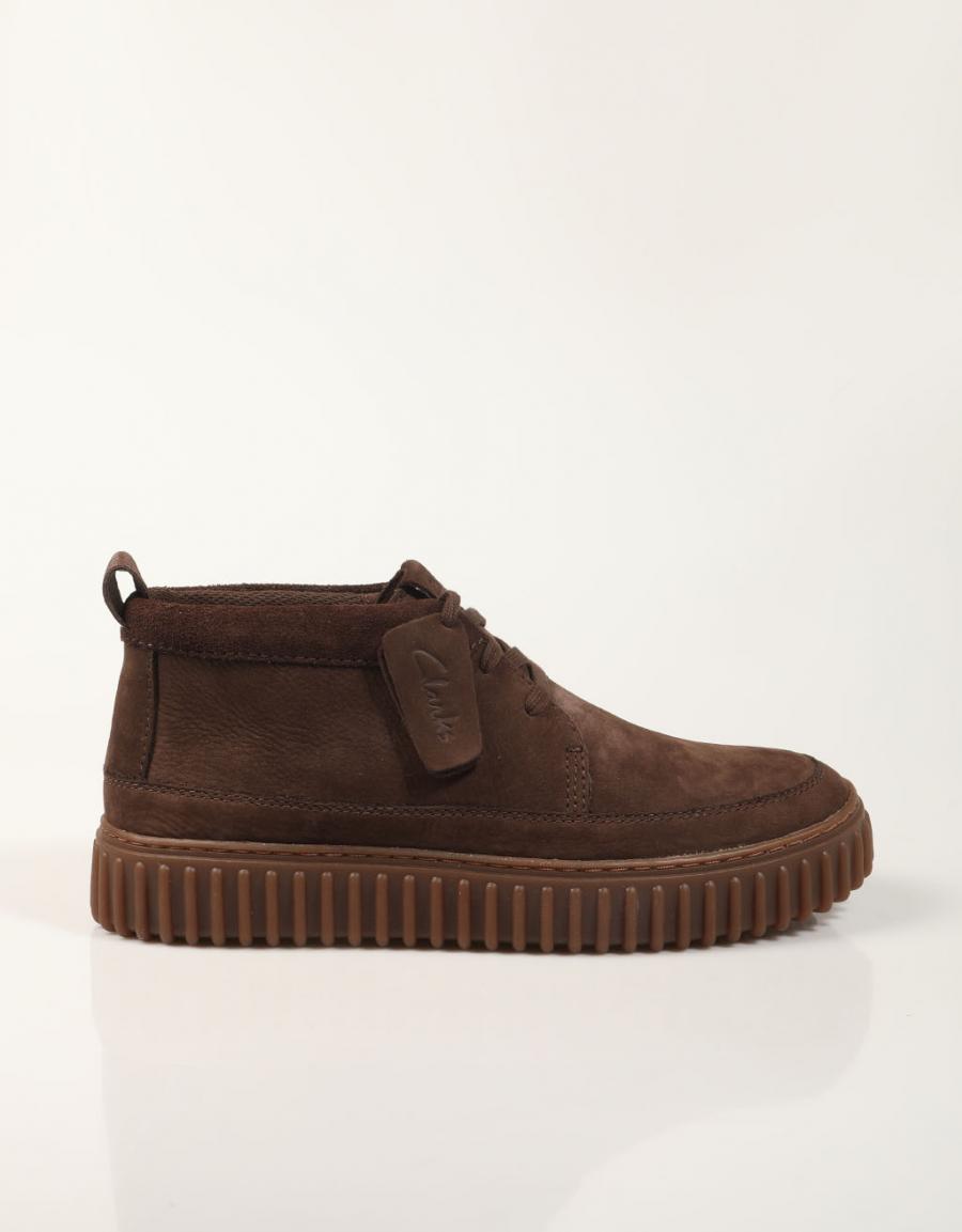 BOTINES CLARKS TORHIL LACEHI DARK BROWN 26184694 308399 en color Marron