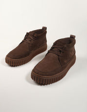 BOTINES CLARKS TORHIL LACEHI DARK BROWN 26184694 308399 en color Marron