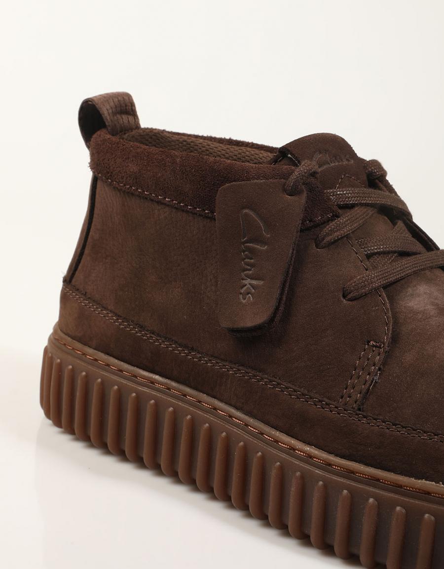 BOTINES CLARKS TORHIL LACEHI DARK BROWN 26184694 308399 en color Marron