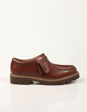 ZAPATOS SPORT CLARKS CLEYHILL SEAM BROWN LEATHER 26186417 en color Marron