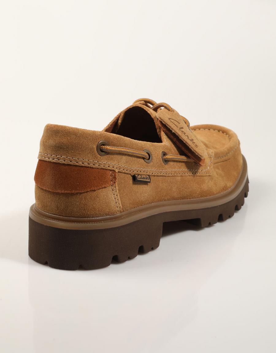 ZAPATOS SPORT CLARKS CLEYHILL BOAT WHEAT 26327954 en color Beige
