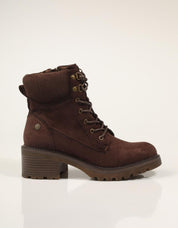 BOTINES REFRESH BOTIN CORDONES MARRON en color Marron