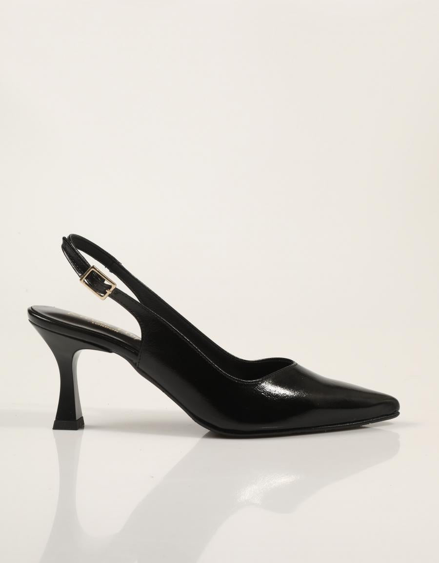 ZAPATOS VESTIR REBECCA HOPE SLIM BACK KROKANTE NEGRO en color Negro