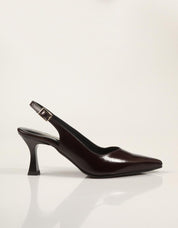 ZAPATOS VESTIR REBECCA HOPE SLIM BACK KROKANTE MORO en color Marron