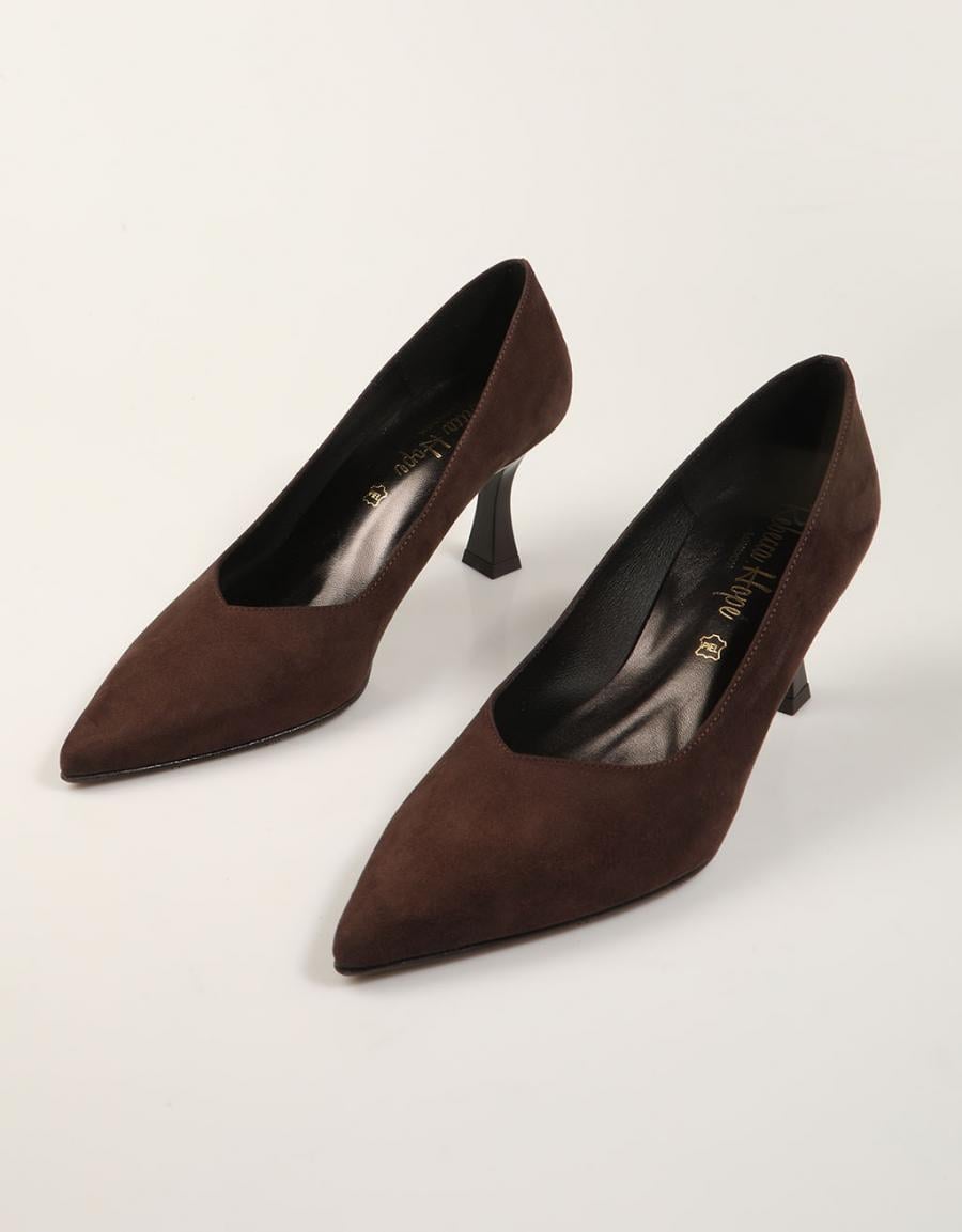 ZAPATOS VESTIR REBECCA HOPE SALON ANTE MORO en color Marron