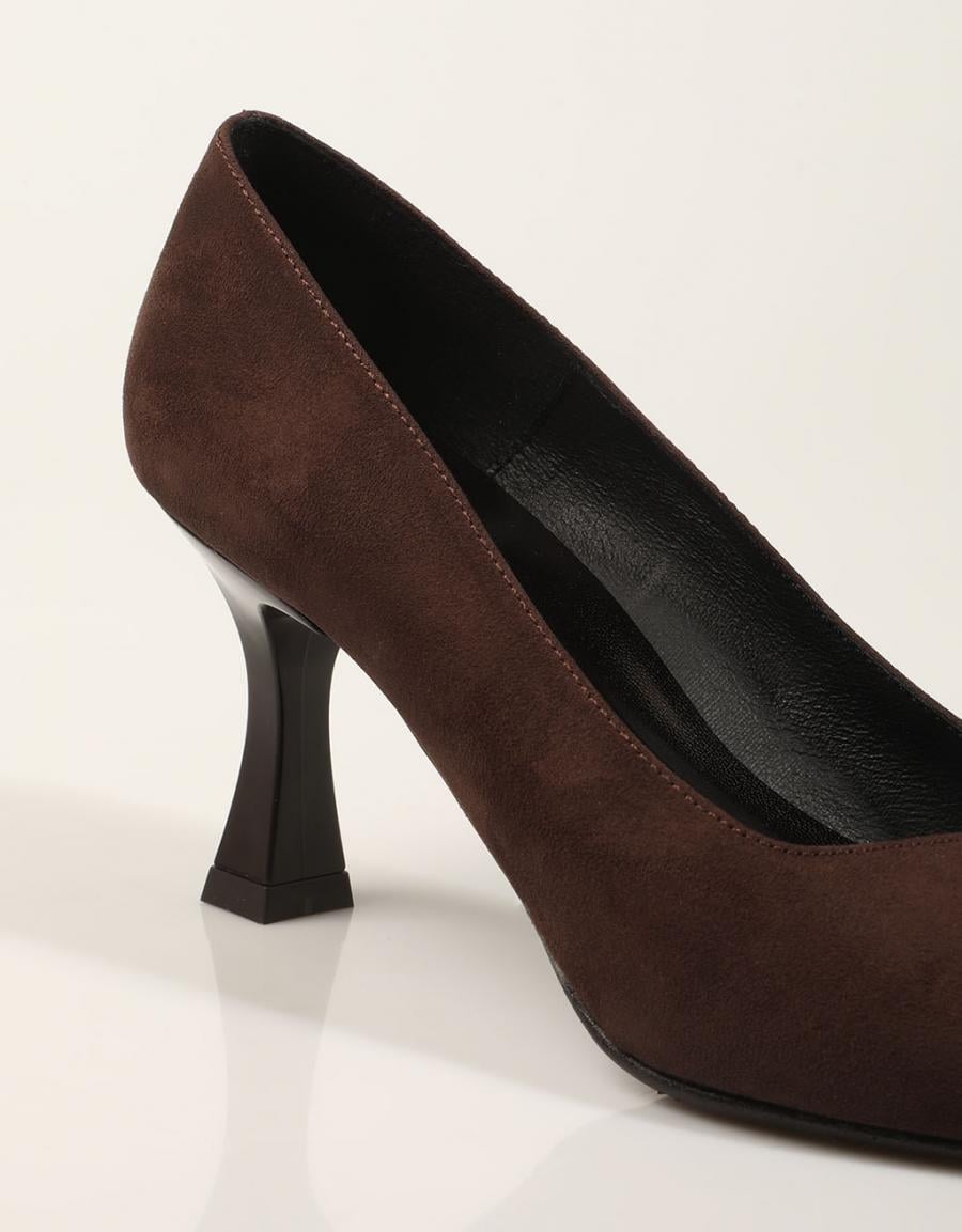 ZAPATOS VESTIR REBECCA HOPE SALON ANTE MORO en color Marron