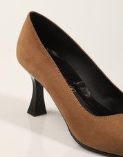 ZAPATOS VESTIR REBECCA HOPE SALON ANTE TAUPE en color Taupe
