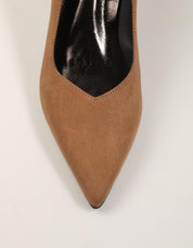 ZAPATOS VESTIR REBECCA HOPE SALON ANTE TAUPE en color Taupe