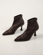 BOTINES REBECCA HOPE BOTIN MUFLONE MORO en color Marron