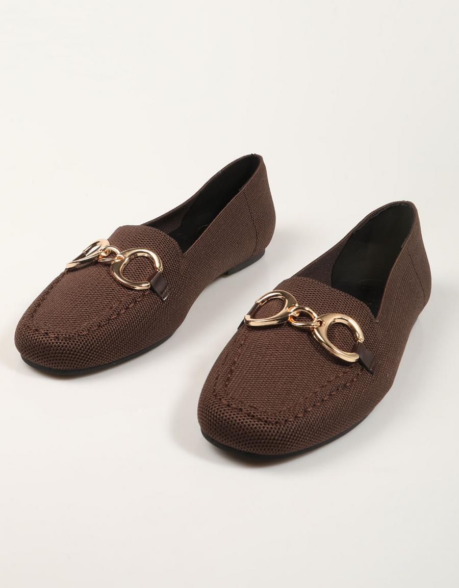 MOCASINES CARMINA HILTON MOCASIN ADORNO BROWN en color Marron