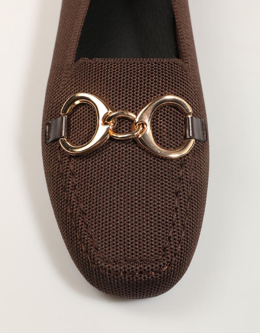 MOCASINES CARMINA HILTON MOCASIN ADORNO BROWN en color Marron