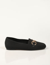 CARMINA HILTON MOCASIN ADORNO BLACK 92137
