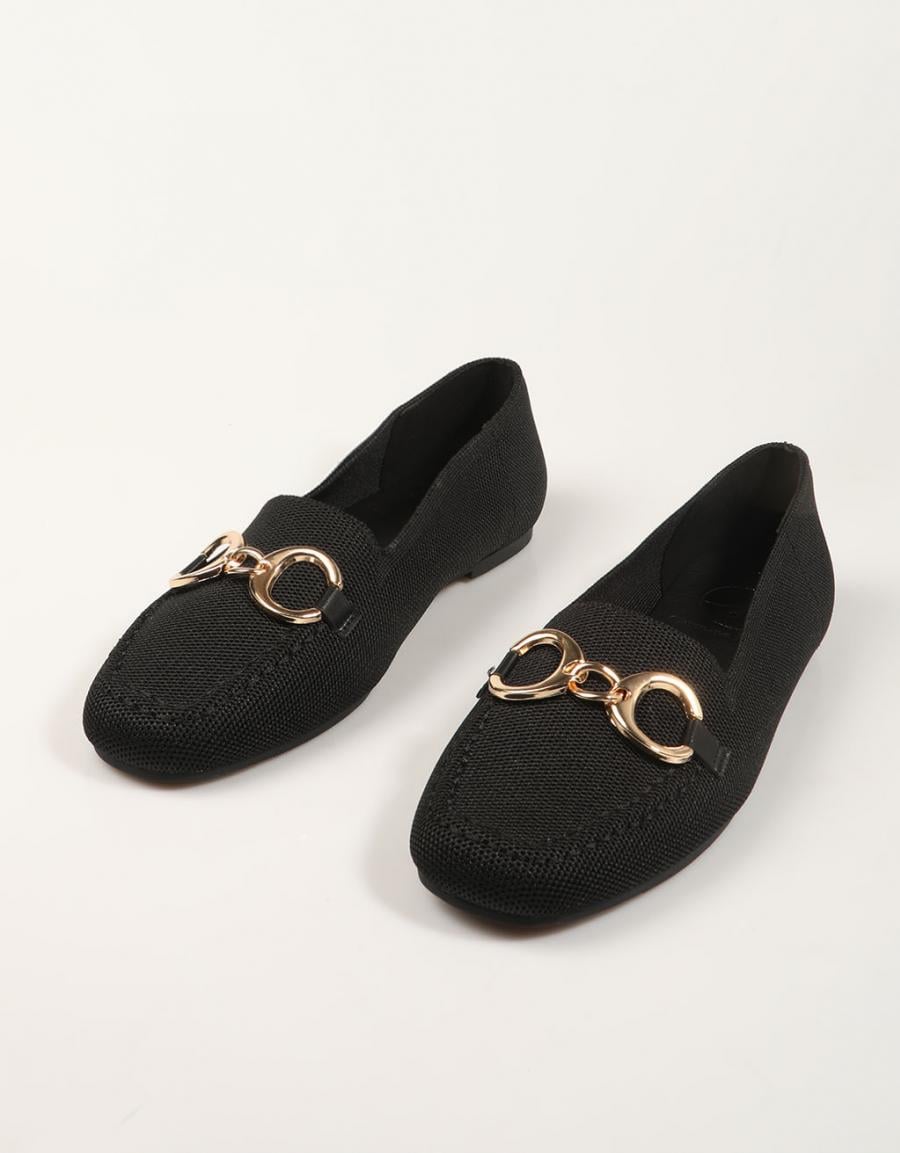 MOCASINES CARMINA HILTON MOCASIN ADORNO BLACK en color Negro