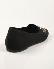 MOCASINES CARMINA HILTON MOCASIN ADORNO BLACK en color Negro