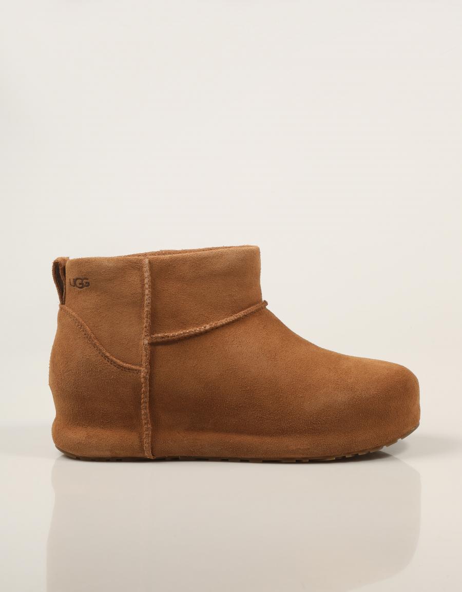 BOTINES UGG MINI ENWRAP CHESNUT 1180412 en color Cuero