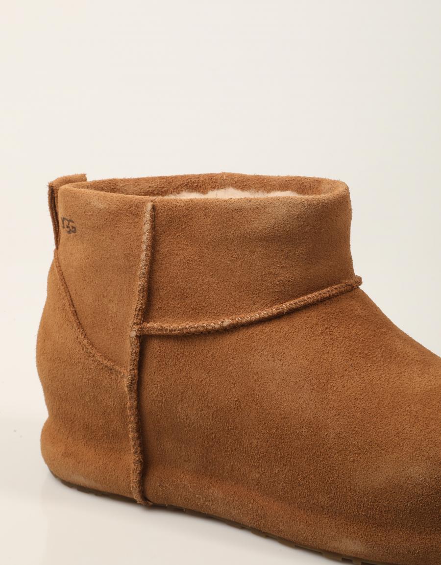 BOTINES UGG MINI ENWRAP CHESNUT 1180412 en color Cuero