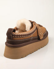 ZUECOS UGG HERITAGE LACE CHESNUT 1180361 en color Cuero