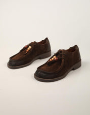 ZAPATOS SPORT REBECCA HOPE WALLABEE BITTER SUEDE-BROWN en color Marron