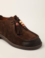 ZAPATOS SPORT REBECCA HOPE WALLABEE BITTER SUEDE-BROWN en color Marron