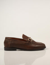 MOCASINES REBECCA HOPE MOCASIN ESTRIBO TAN en color Cuero