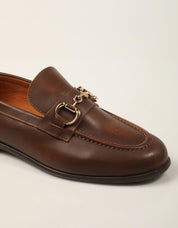 MOCASINES REBECCA HOPE MOCASIN ESTRIBO TAN en color Cuero