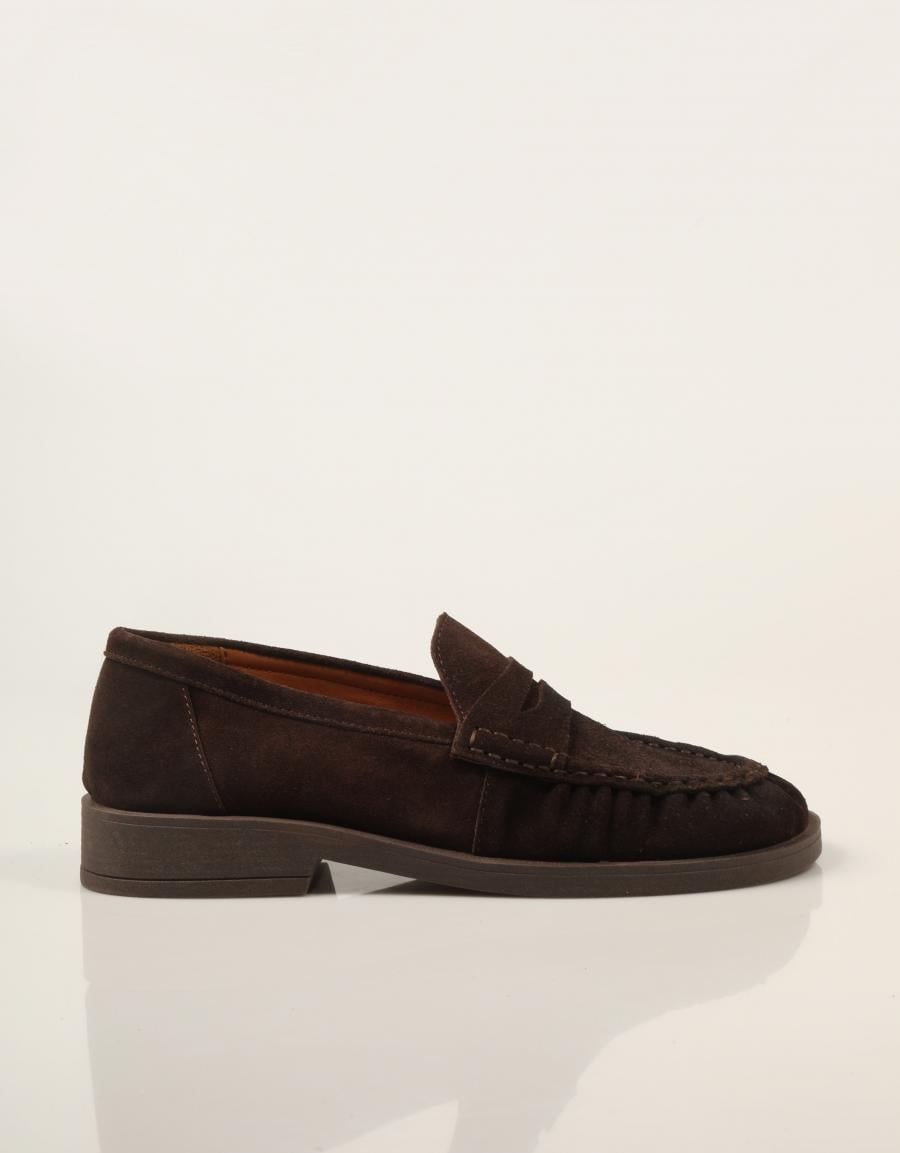 MOCASINES REBECCA HOPE MOCASIN BITTER SUEDE-BROWN en color Marron