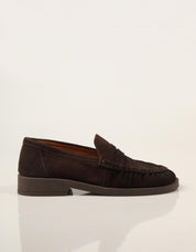 MOCASINES REBECCA HOPE MOCASIN BITTER SUEDE-BROWN en color Marron