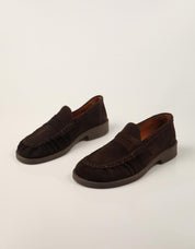 MOCASINES REBECCA HOPE MOCASIN BITTER SUEDE-BROWN en color Marron