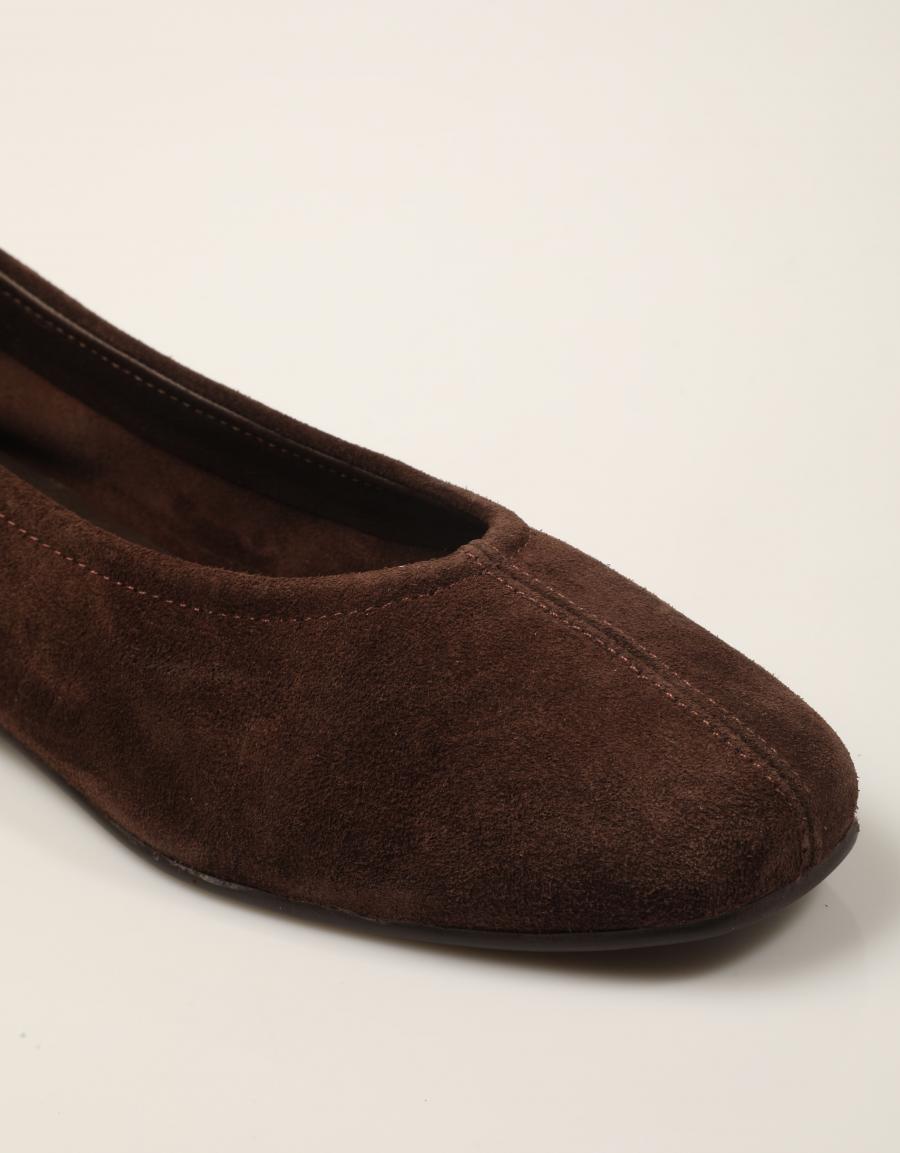 BAILARINAS REBECCA HOPE BAILARINA BITTER SUEDE-MARRON en color Marron